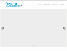 Tablet Screenshot of conciergeclean.com